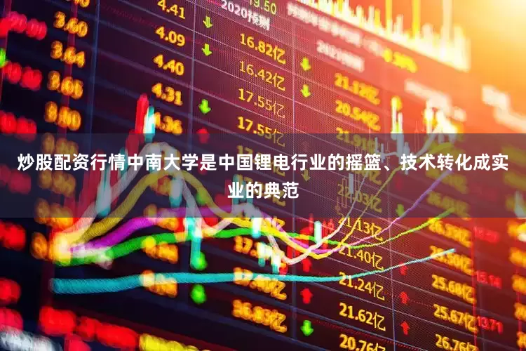 炒股配资行情中南大学是中国锂电行业的摇篮、技术转化成实业的典范