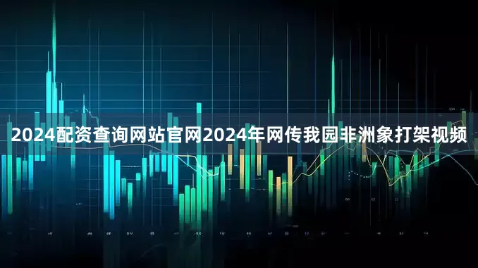 2024配资查询网站官网2024年网传我园非洲象打架视频